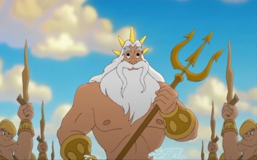 King Triton from the animated movie "The Little Mermaid"
