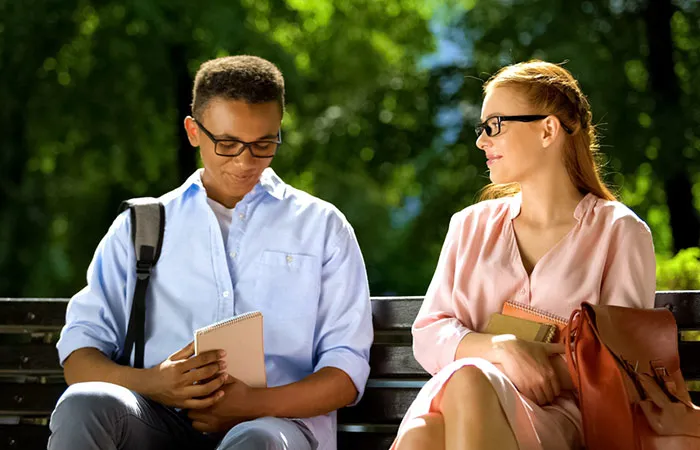 Signs a Shy Guy Likes You Body Language