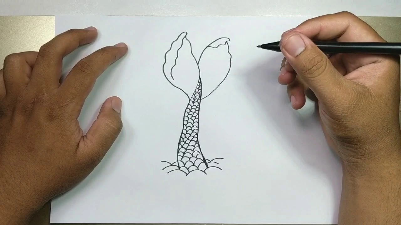 How to Draw a Mermaid Tail